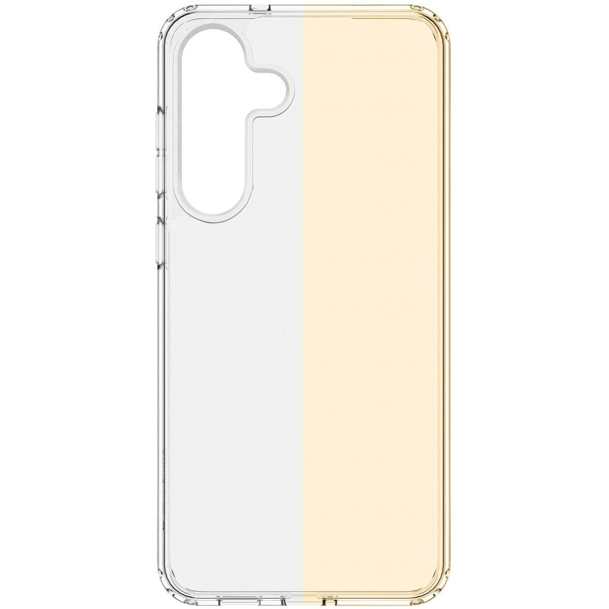 Cellularline Clear Strong - Galaxy S25 FE Custodia rigida con bordi in gomma