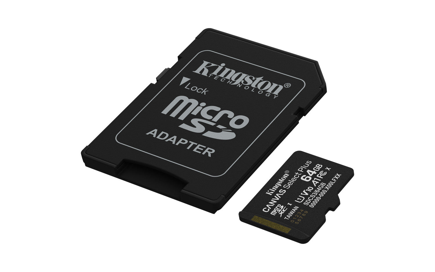 Kingston Technology 64GB microSDXC Canvas Select Plus Gen3 100MB/s A1 (Adattatore SD incluso)