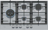 Bosch Serie 6 PCS7A5I90 , Piano cottura a gas, 75 cm, Acciaio inox