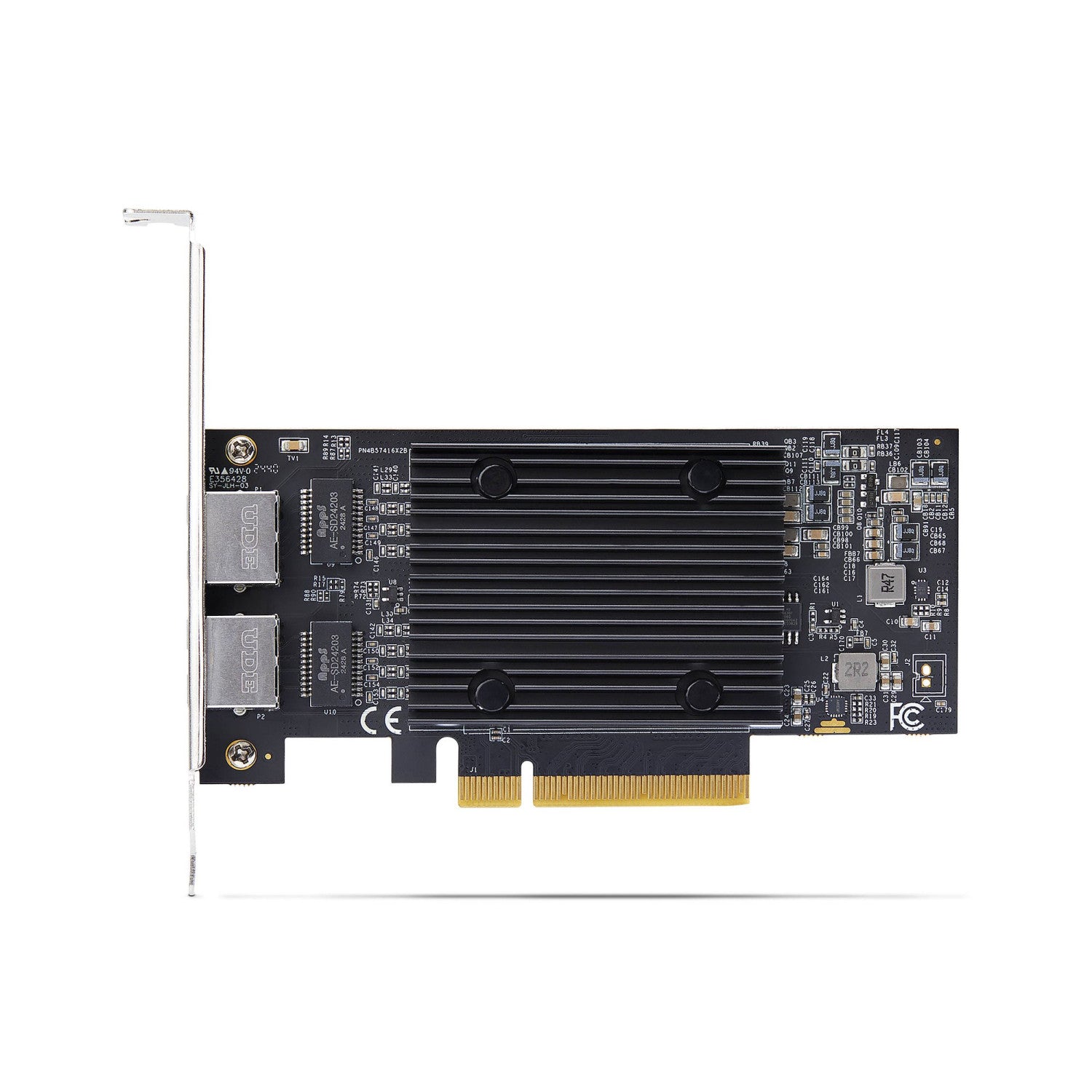 StarTech.com Scheda di rete PCIe Ethernet 10Gb a 2 porte, chipset Broadcom BCM57416, doppia RJ45 10GBase-T/Gigabit