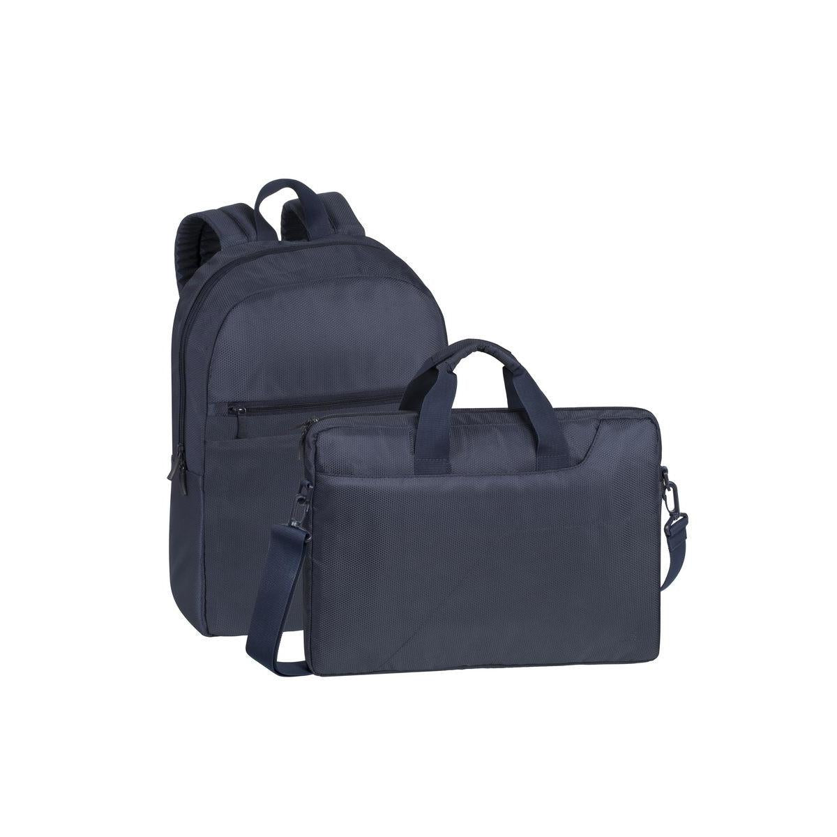 Rivacase 8065 zaino Nero, Blu Poliestere