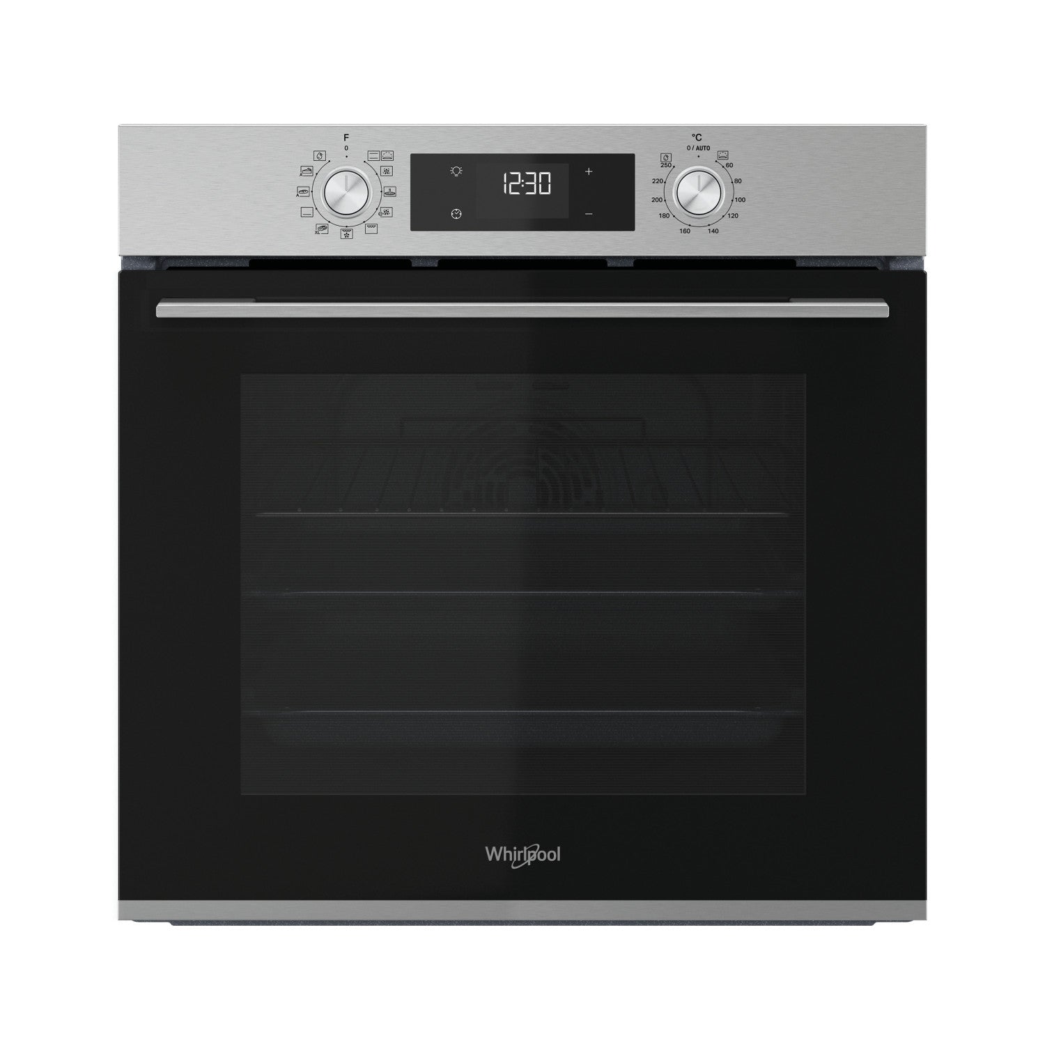 Whirlpool OMK58HU0X forno 71 L Nero, Acciaio inox