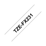 Brother TZE-FX231 nastro per etichettatrice Nero su bianco TZ