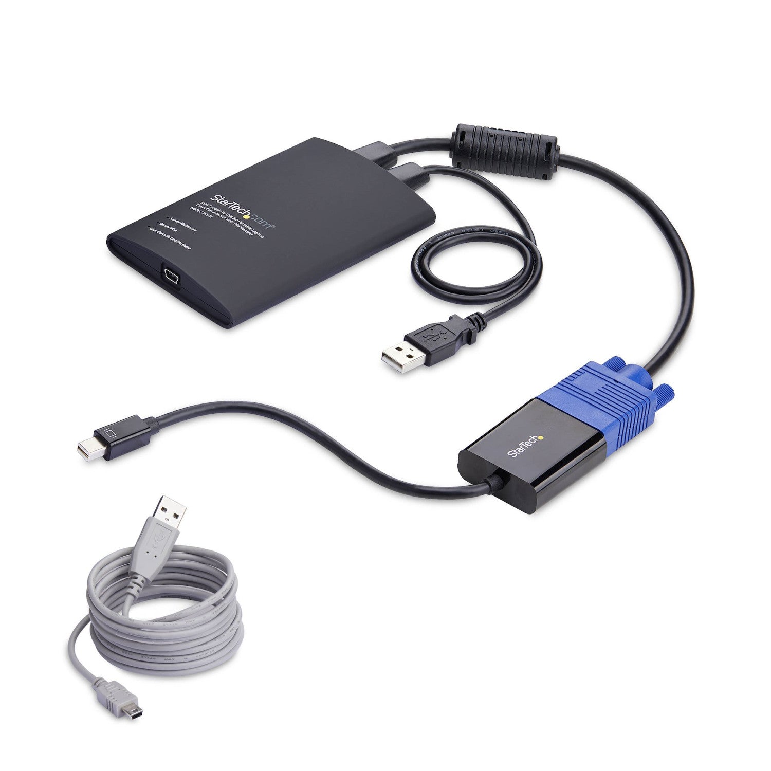 StarTech.com Adattatore Crash Cart Portatile per laptop, Console KVM con USB/VGA/Mini DisplayPort; trasferimento file e acquisizione video, TAA