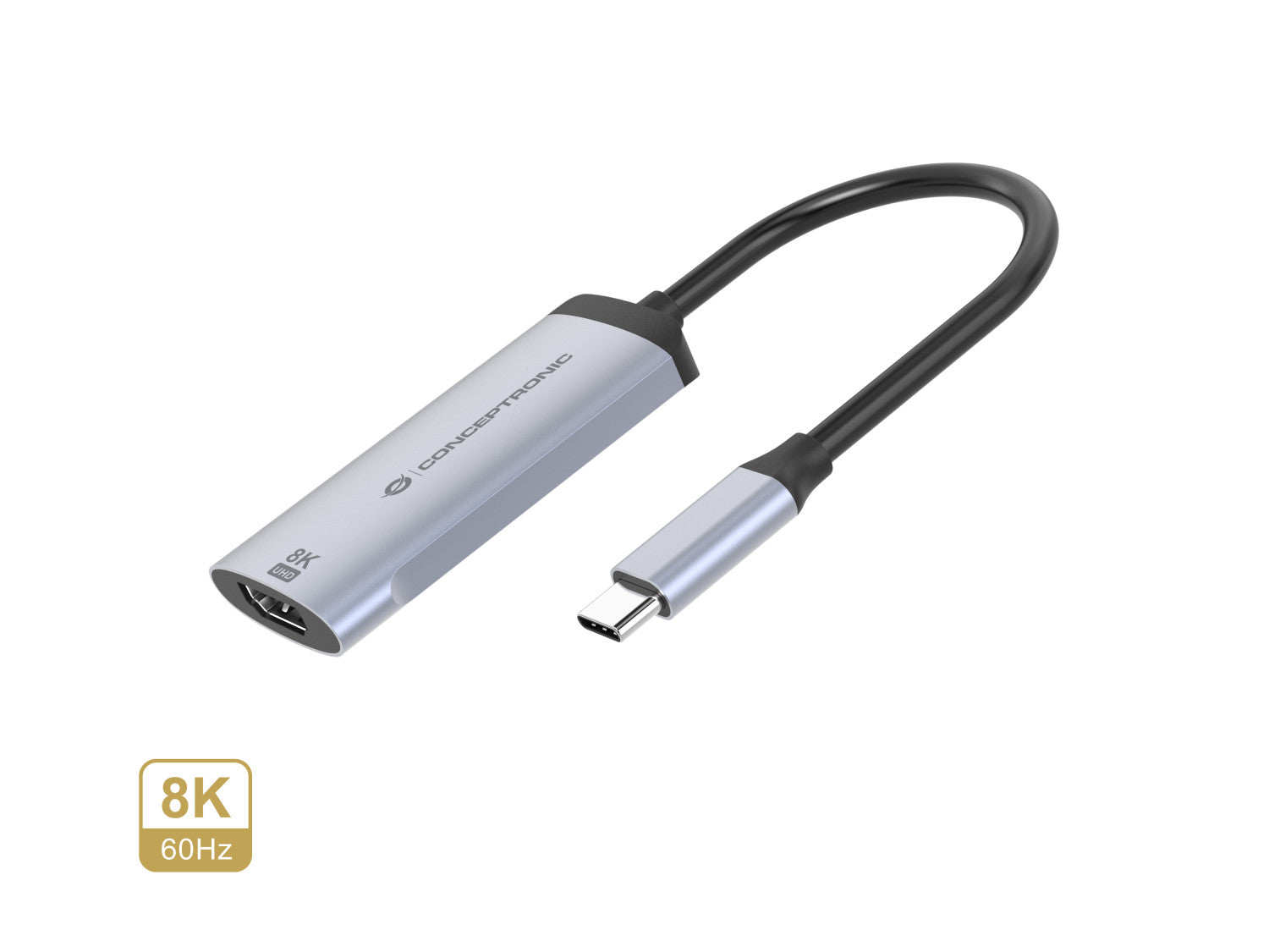 Conceptronic ABBY23G adattatore grafico USB 7680 x 4320 Pixel Argento