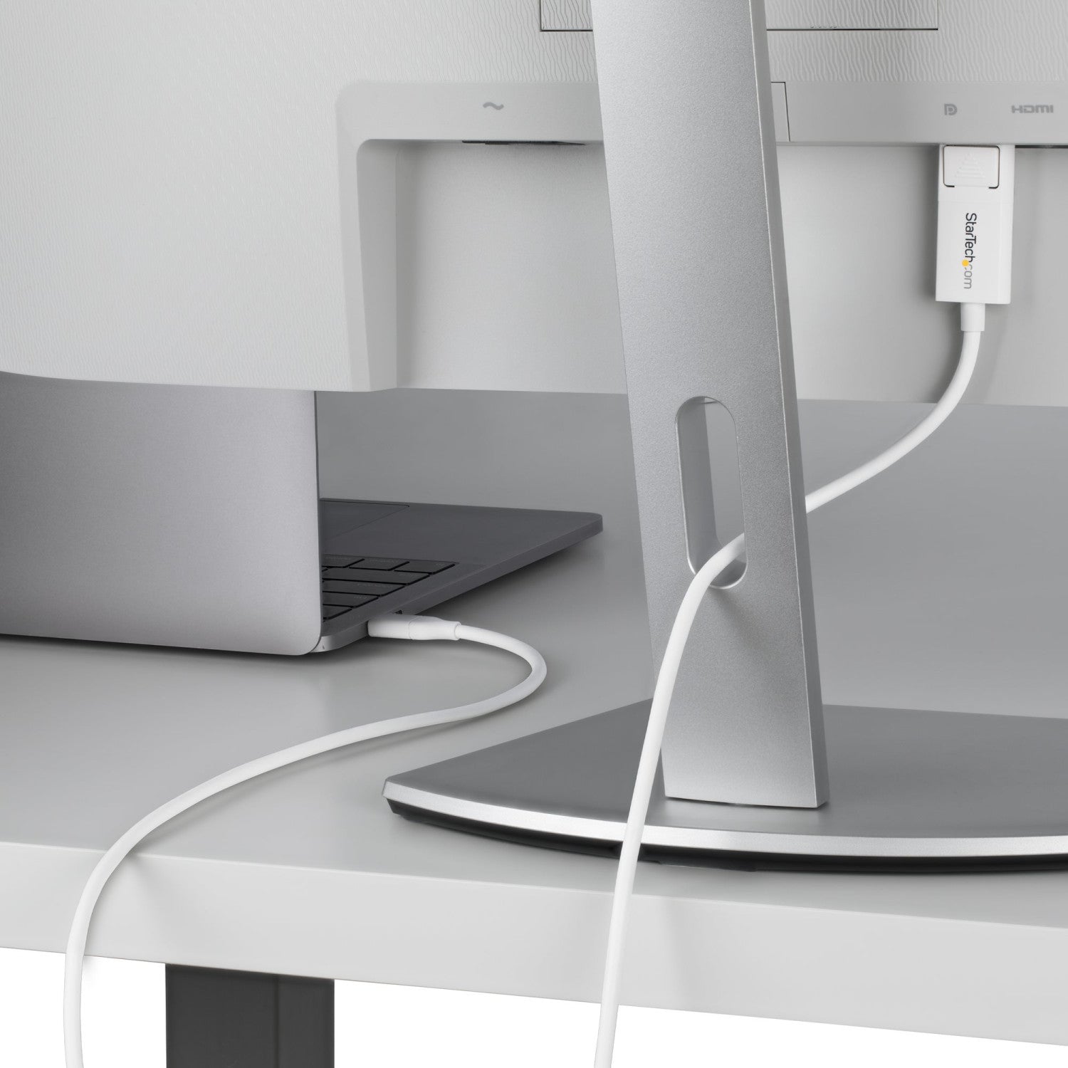 StarTech.com Cavo da USB-C a DisplayPort 1.2 da 2m, 4K 60 Hz, cavo adattatore bidirezionale da DP a USB Type-C / da USB-C a DP, compatibile con Thunderbolt, Bianco