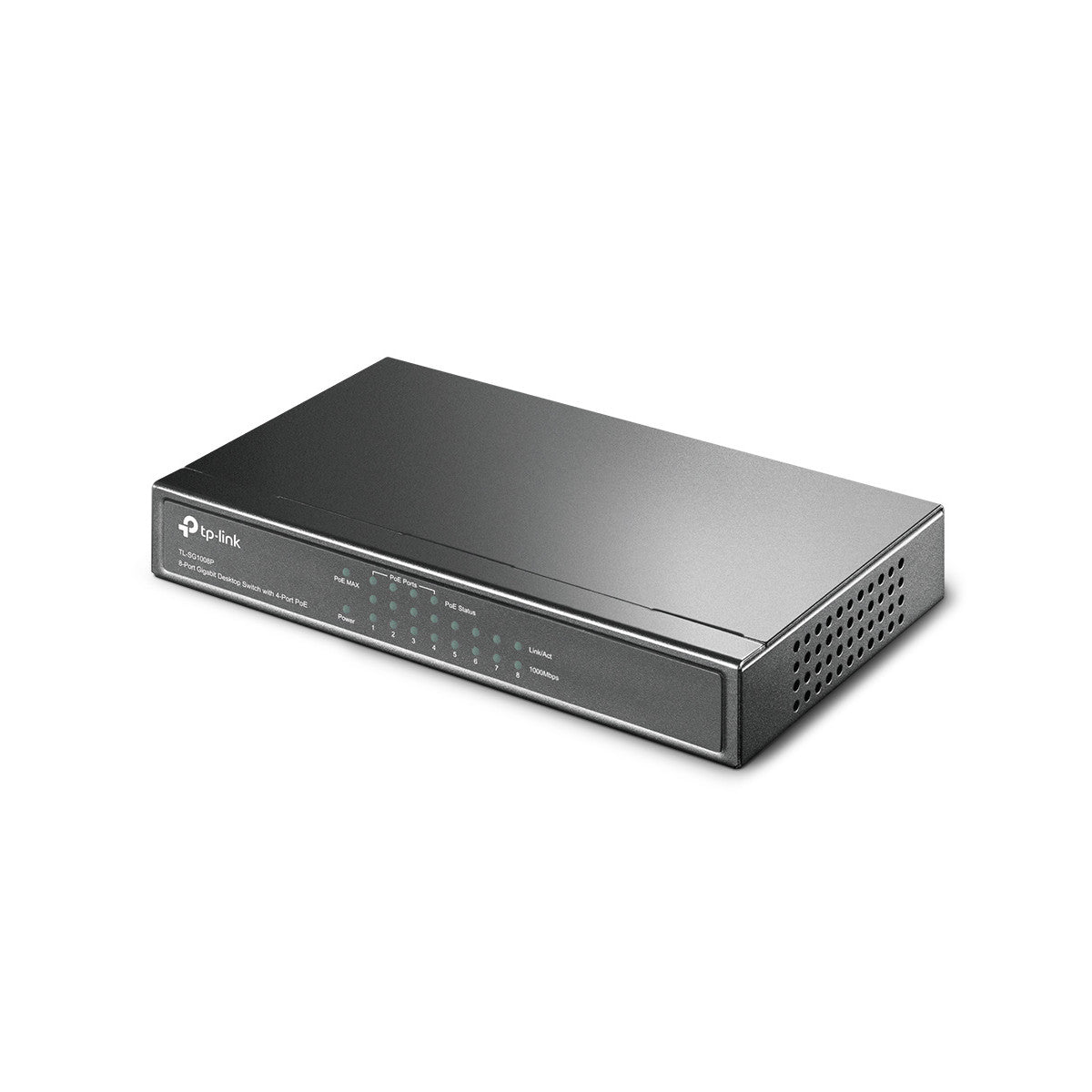 TP-Link TL-SG1008P switch di rete Non gestito Gigabit Ethernet (10/100/1000) Supporto Power over Ethernet (PoE) Nocciola