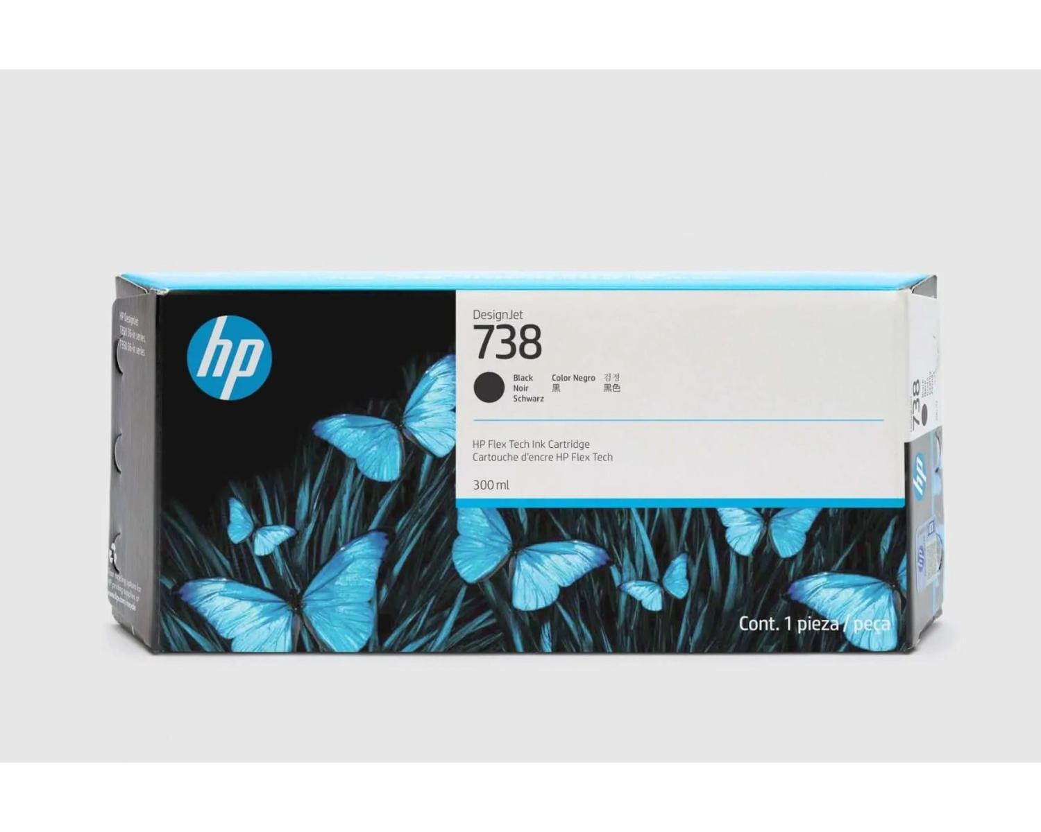 HP Cartuccia di inchiostro DesignJet 738M da 300 ml nero