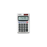 Sharp EL379SB Calcolatrice 12 cifre batteria/solare Bianco