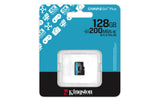 Kingston Technology 128 GB microSDXC Canvas Go Plus Gen4 200R A2 U3 Confezione singola senza ADP