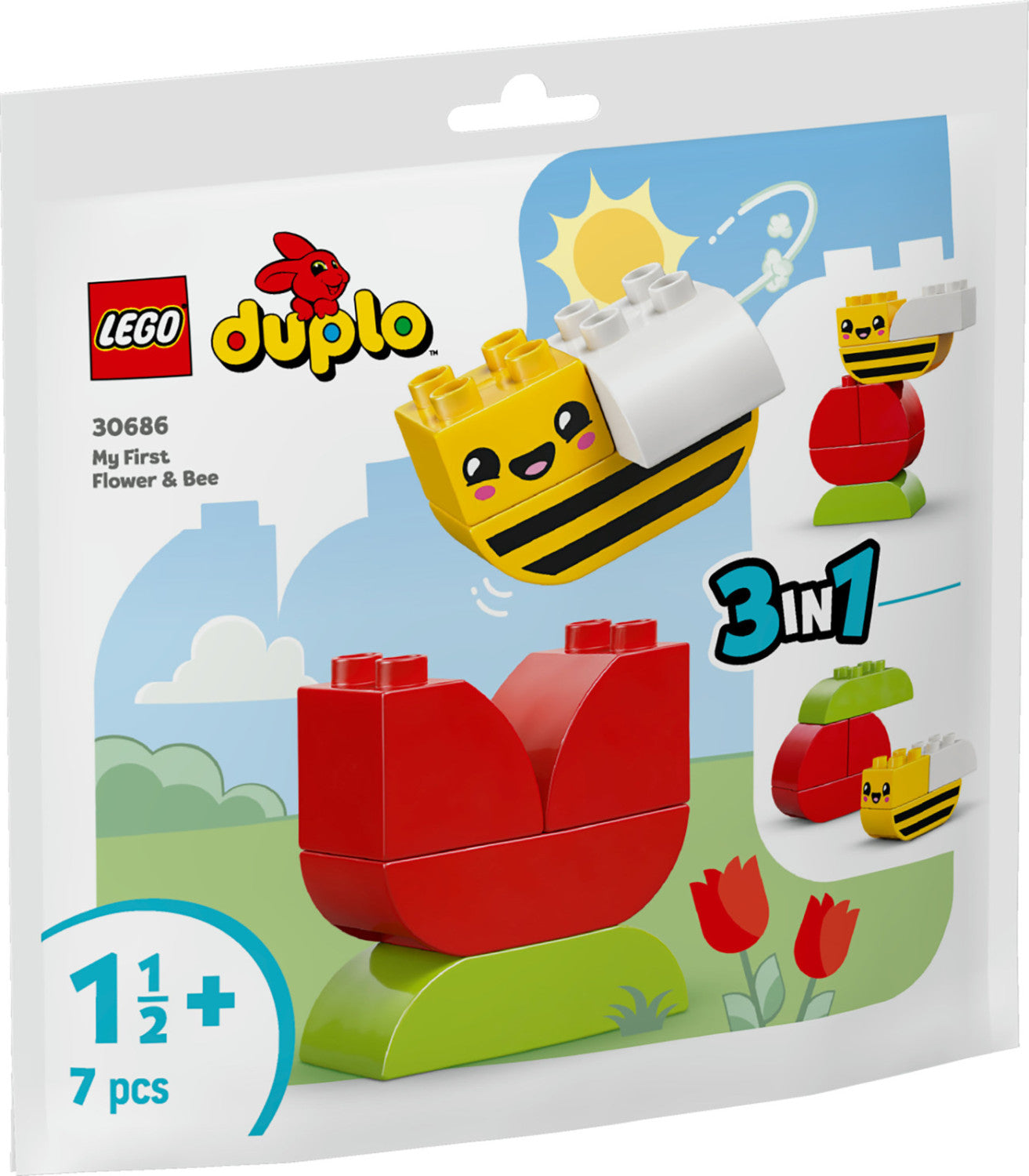 LEGO DUPLO Il Mio Primo Fiore e Ape 30686 Set 7 Pezzi da 1.5 Anni