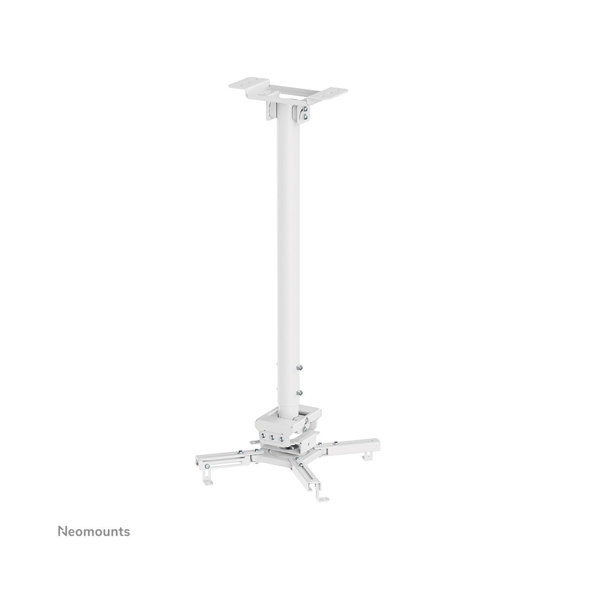 Neomounts CL25-550WH1 Supporto a soffitto beamer - alt. 74,5-114,5 cm - montaggio facile - mobilità completa