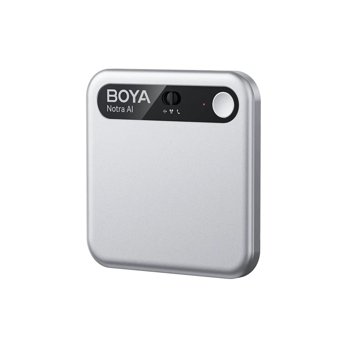 BoyaMic Boya Notra 64 GB Registratore Vocale con AI Argento Modello BY-Notra