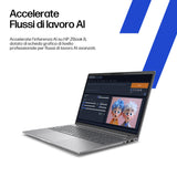 HP ZBook 8 G1i 16 inch Mobile Workstation PC Wolf Pro Security Edition Intel Core Ultra 9 285H 40,6 cm (16") WUXGA 32 GB DDR5-SDRAM 1 TB SSD NVIDIA RTX 500 Ada Wi-Fi 7 (802.11be) Windows 11 Pro AI Workstation, AI PC
