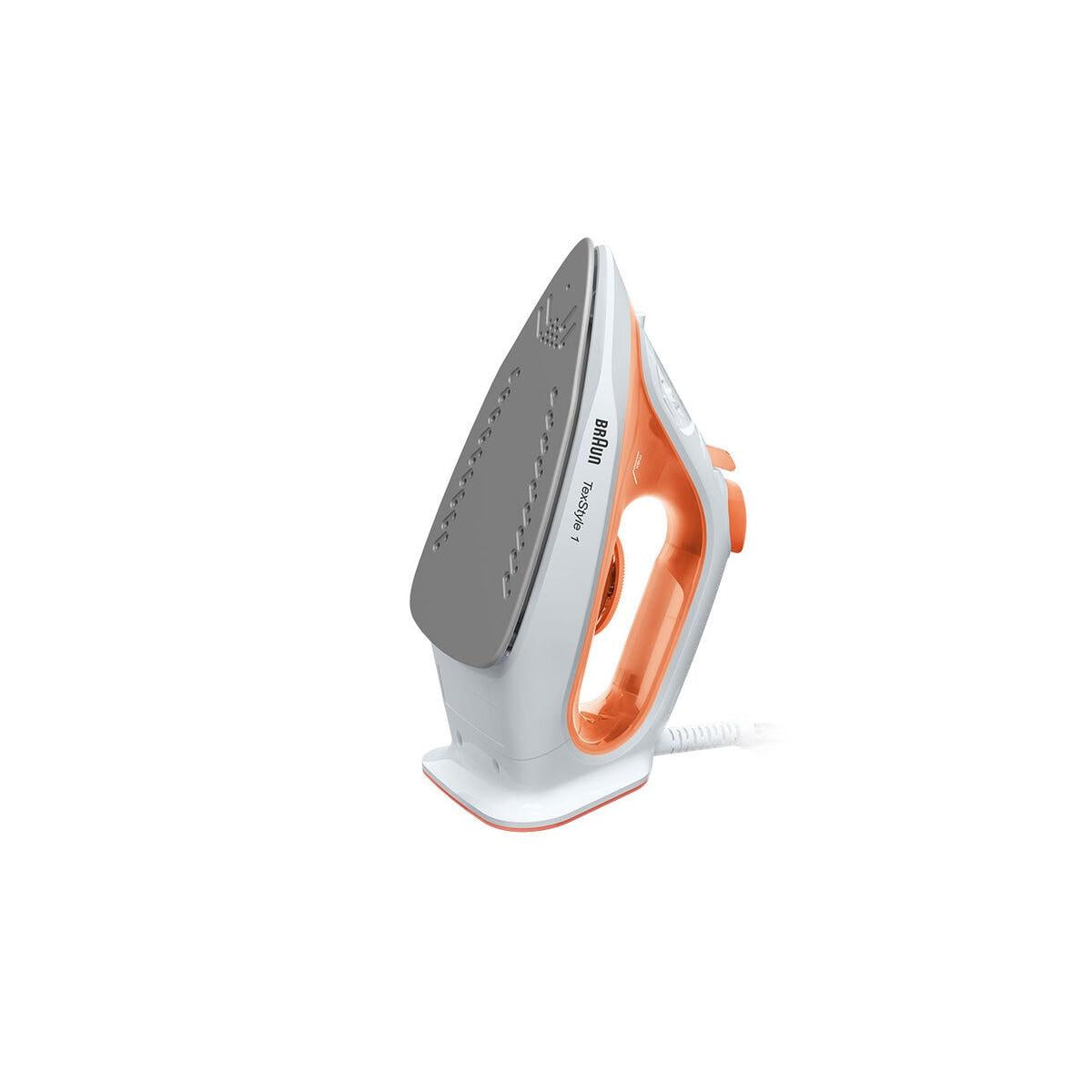 Braun TexStyle 1 SI 1009 Ferro a Vapore Piastra Antiaderente 1900 W Arancione Bianco