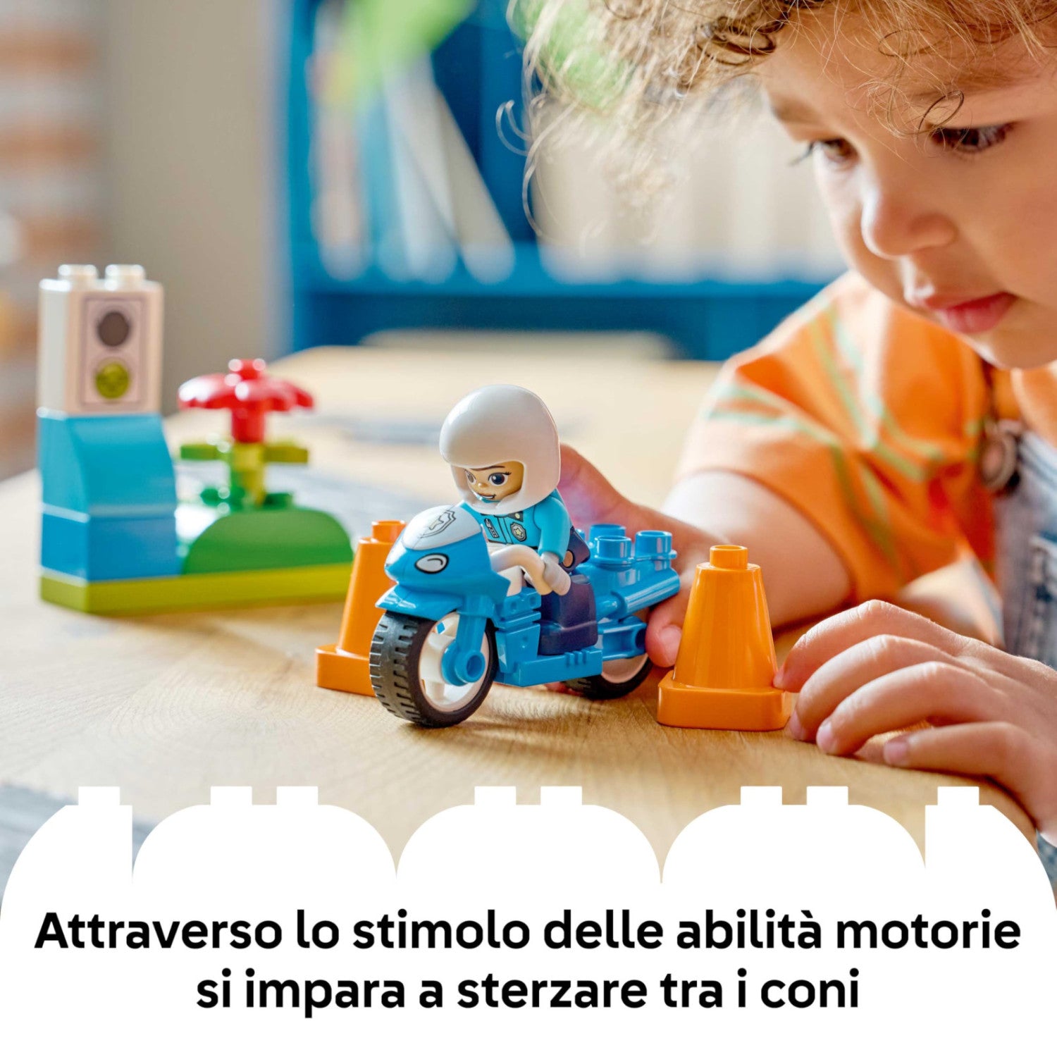 LEGO DUPLO Motocicletta Blu Della Polizia 10471