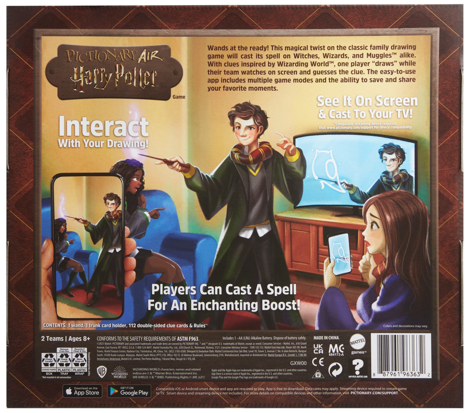 Games Pictionary Air Harry Potter Gioco da tavolo