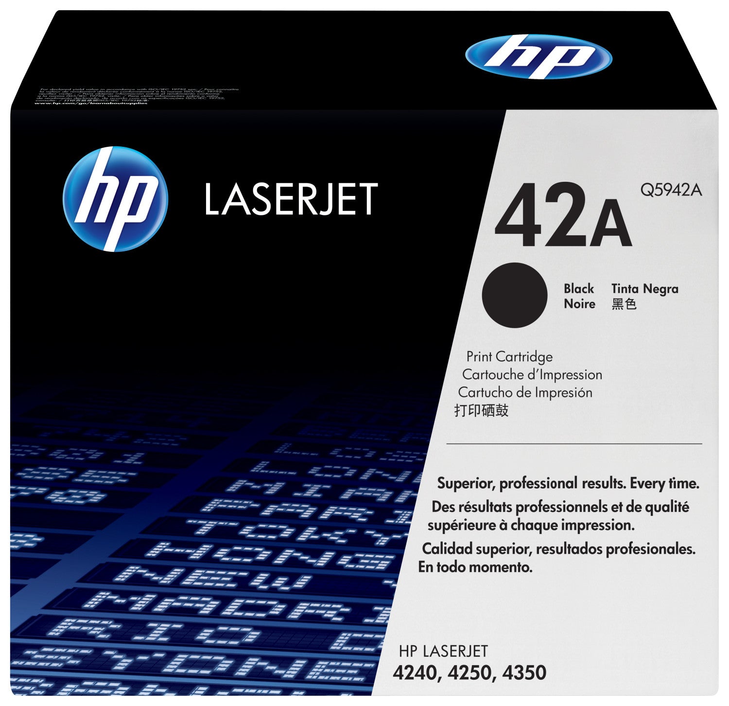 HP 42A Black Original LaserJet Toner Cartridge Cartuccia Toner 1 pz