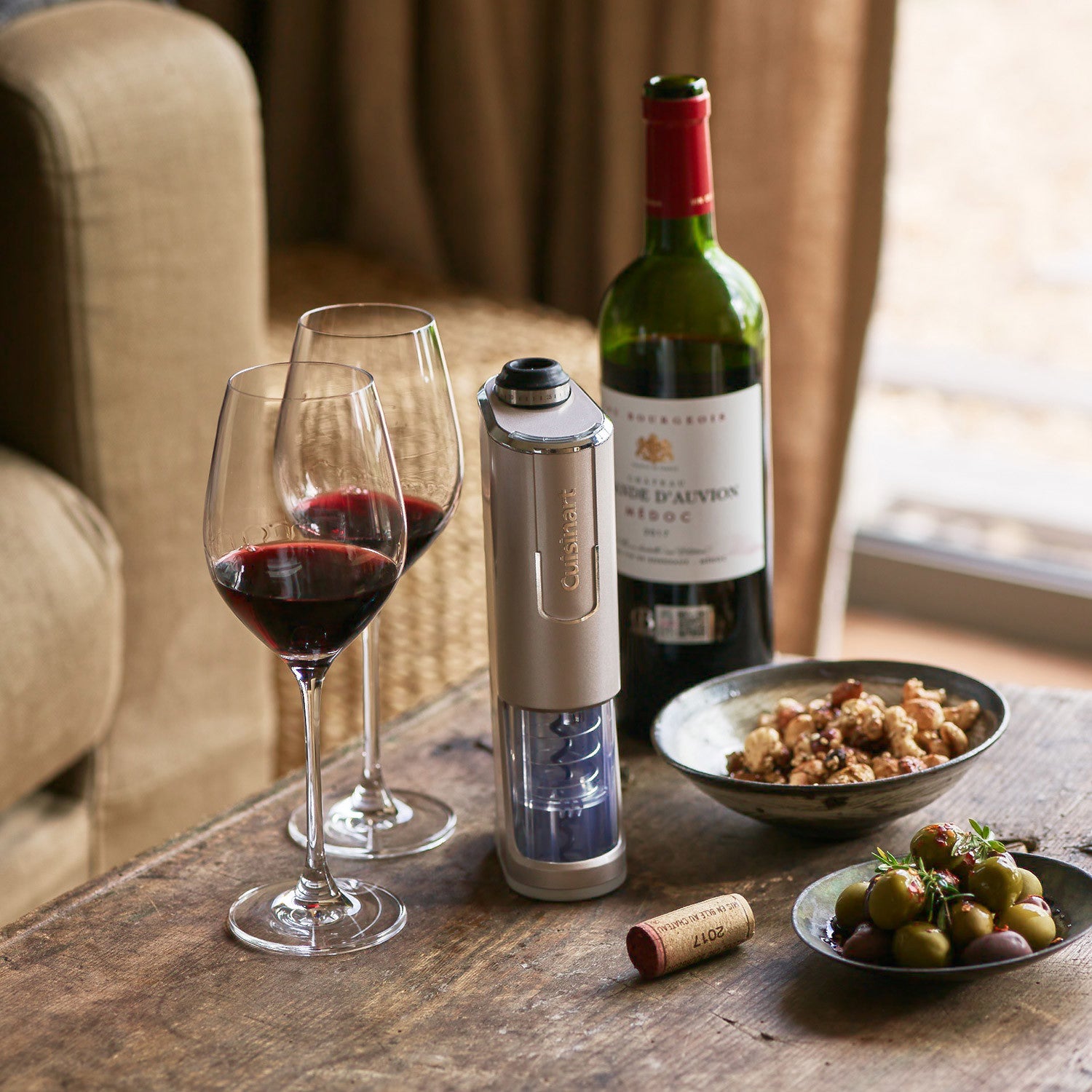 Cuisinart TIRE-BOUCHON RWO100E Apribottiglia di vino elettrico Perlato