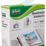 Lebez Quadratini Biadesivi Per Foto Art. 630 10x11 Mm Conf. 600 Pz