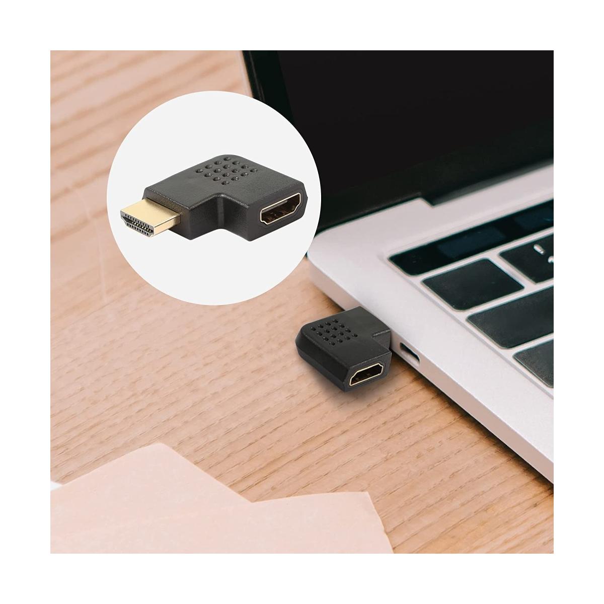 Techly Adattatore HDMI Maschio / Femmina Angolato 90 (IADAP HDMI-R)