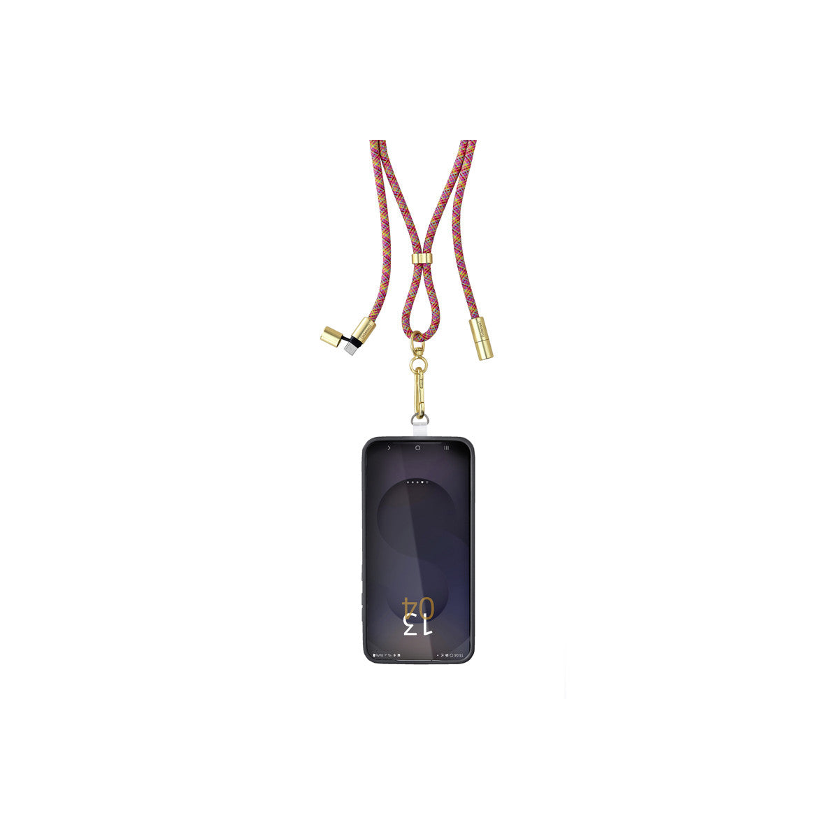 Intenso Handykette als Lade- Datenkabel USB-C bis 1,65m neon mix cavo USB USB C Multicolore