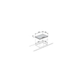 Glem Gas P5GFXV piano cottura Nero Acciaio inox Da incasso 70 cm 5 Fornelli