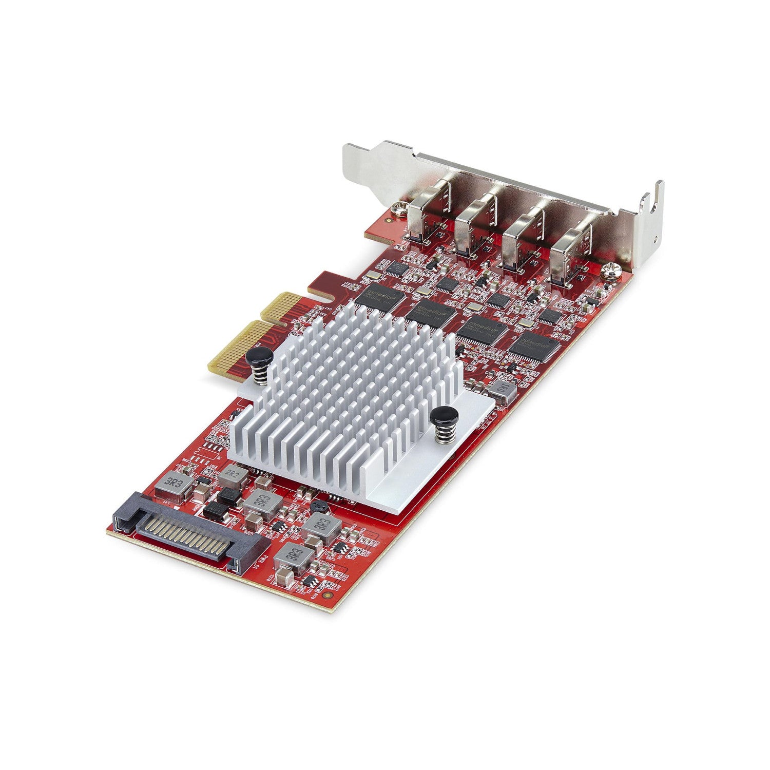 StarTech.com Scheda PCIe USB-C a 4 Porte, USB 3.2 10Gbps, Scheda di Espansione PCI Express USB Type-C con 4 Controller USB Indipendenti, Windows/Linux/macOS, TAA