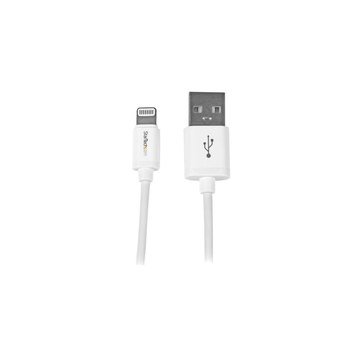 StarTech.com Cavo Connettore Lightning 8-pin Apple a USB di tipo Slim per iPhone / iPod / iPad da 1m - Bianco