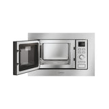 Candy CA38FMW8NG Argento Solo microonde Da incasso 17 L