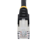 StarTech.com Cavo Ethernet CAT 6a - 1,5m - Nero - Cavo di rete LAN Low Smoke Zero Halogen (LSZH) - 10GbE 500MHz 100W PoE - Filo/Cavo patch schermato S/FTP con spinotto RJ45 antigroviglio e rilievi di trazione