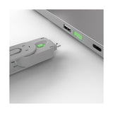 Lindy 40621 clip sicura Chiave bloccaporta USB tipo A Verde Acrilonitrile butadiene stirene (ABS) 1 pz