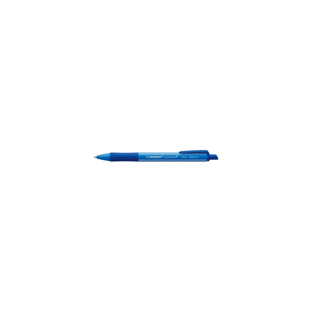 Stabilo Penna a Sfera a Scatto Pointball Colorful - Punta 0,5 mm - Blu