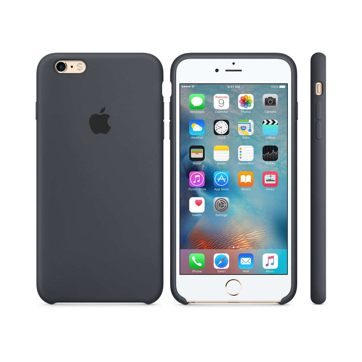 Apple Custodia in silicone per iPhone 6s Plus - Antracite