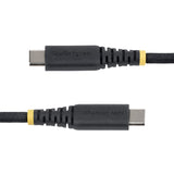 StarTech.com Cavo di Ricarica USB-C da 2m, 60W (3A) PD, Guaina con Doppio Strato Intrecciato in Nylon/TPE, Robusto Cavetto USB 2.0 per la Ricarica di Laptop