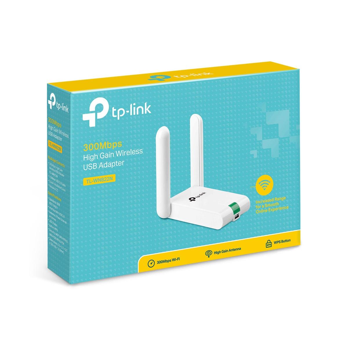 TP-Link Adattatore USB 300Mbps High Gain Wireless N