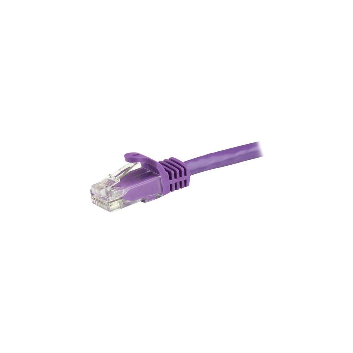 StarTech.com Cavo patch CAT6 1,5 m - Filo di rame al 100 - Connettore antistrappo - Viola