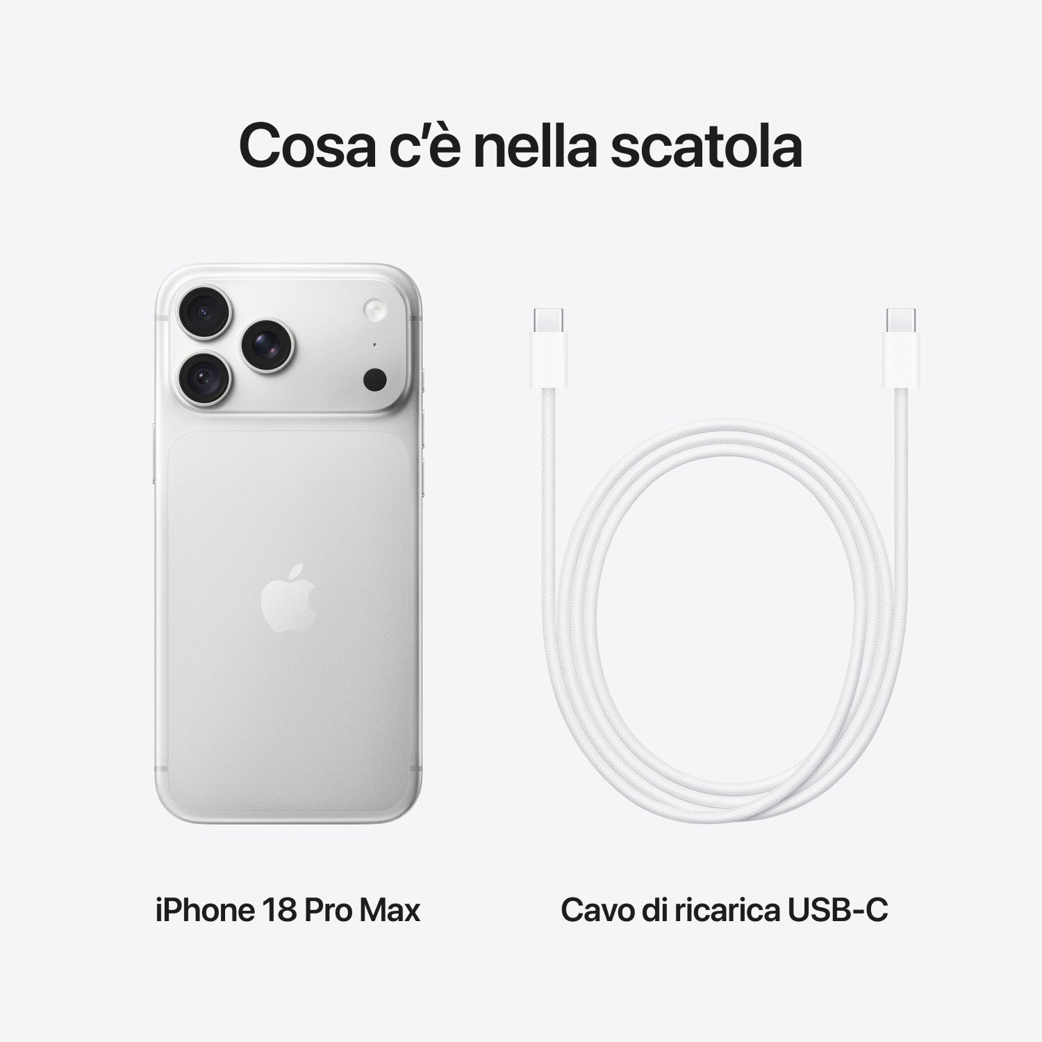 Apple iPhone 18 Pro Max 2TB Argento