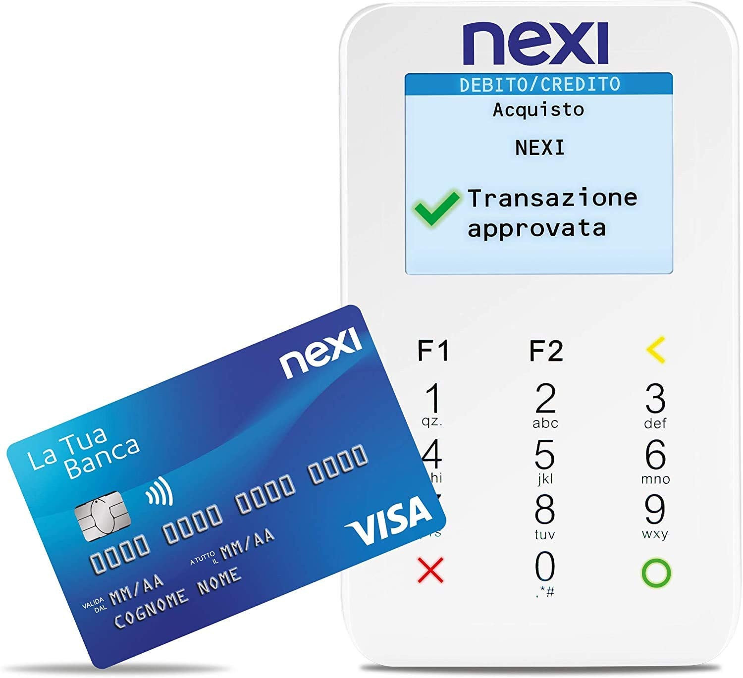 Nexi Mobile Pos - Pos Portatile Contactless, Lettore Elettronico Portatile Per Pagamenti Con Bancomat, Carta Di Credito, Prepagata, Apple Pay E Google Pay - Firma Digitale Con App Nexi Mobile