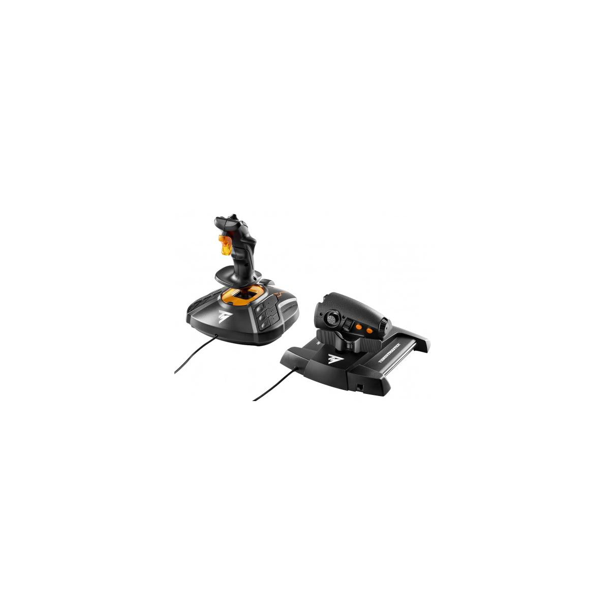Thrustmaster T-16000M FCS Hotas USB Joystick Analogico Digitale MAC PC Nero Arancione