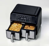 Friggitrice ad Aria Ariete 4624 Doppio Cestello 8 L 1700 W Nero, Argento