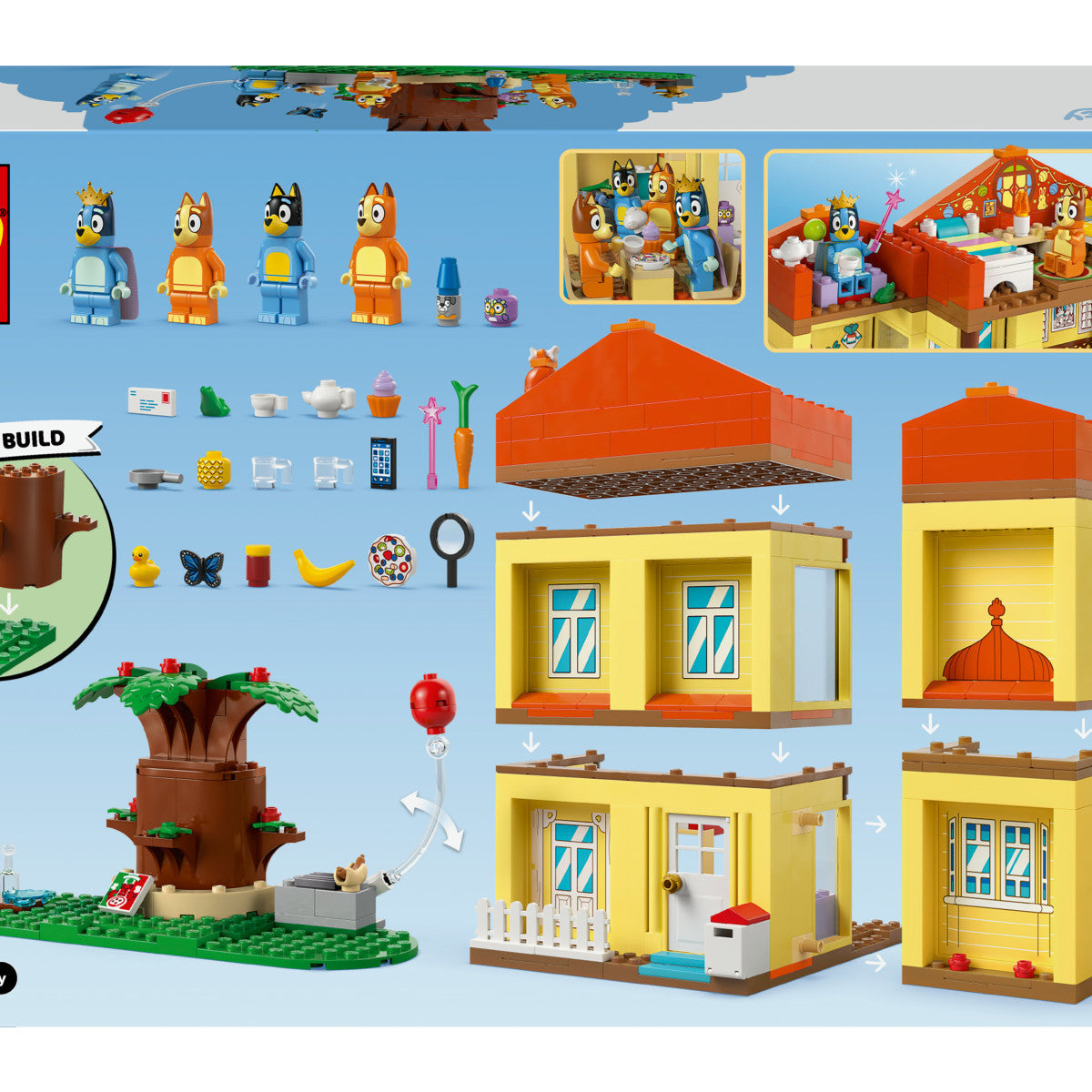 LEGO Bluey 11203 Casa della Famiglia di Bluey Playset 4 Anni 382 Pezzi