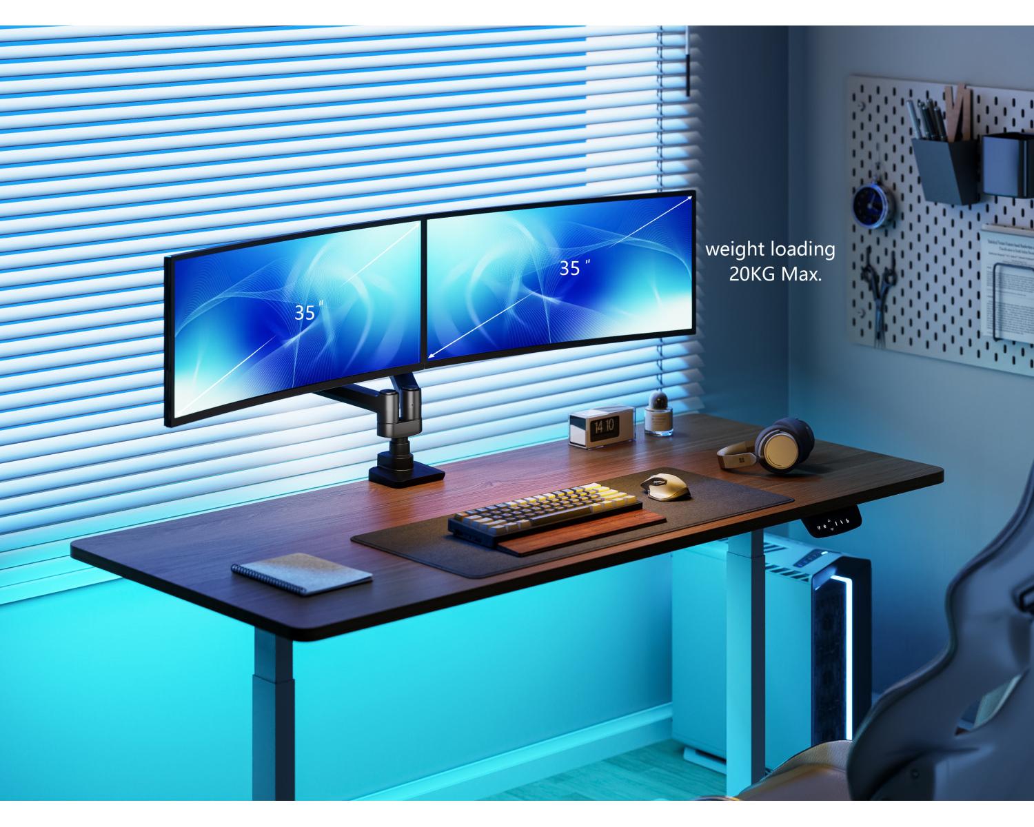 Equip 650182 supporto da tavolo per Tv a schermo piatto 88,9 cm (35") Nero Scrivania
