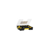 Stanley 1-97-483 Cassetta degli attrezzi Scatola per minuteria Nylon Nero, Trasparente, Giallo