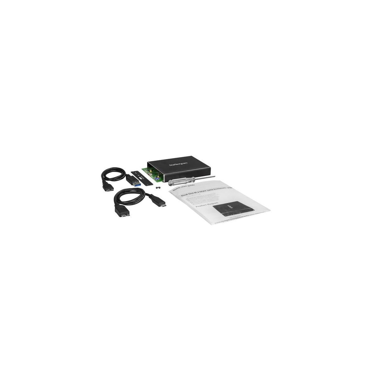 StarTech.com SM22BU31C3R contenitore di unità di archiviazione Box esterno SSD Nero