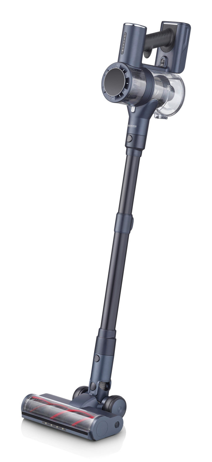 Severin HV 7175 scopa elettrica Aspirapolvere elettrica Batteria Secco Senza sacchetto 0,5 L 200 W Blu, Metallico 2,2 Ah