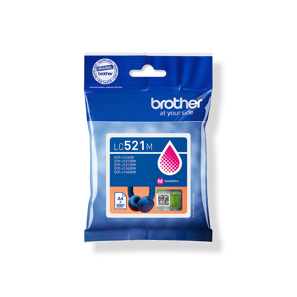 Brother LC521M cartuccia d'inchiostro 1 pz Originale Magenta