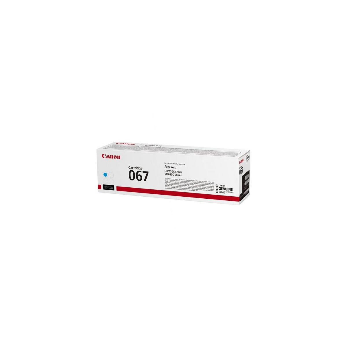 Canon 067 cartuccia toner 1 pz Originale Ciano