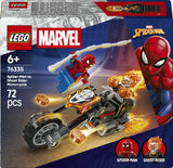 LEGO Marvel Spider-Man vs. Ghost Rider Motorcycle 76335 Bauset 72 Teile ab 6 Jahren