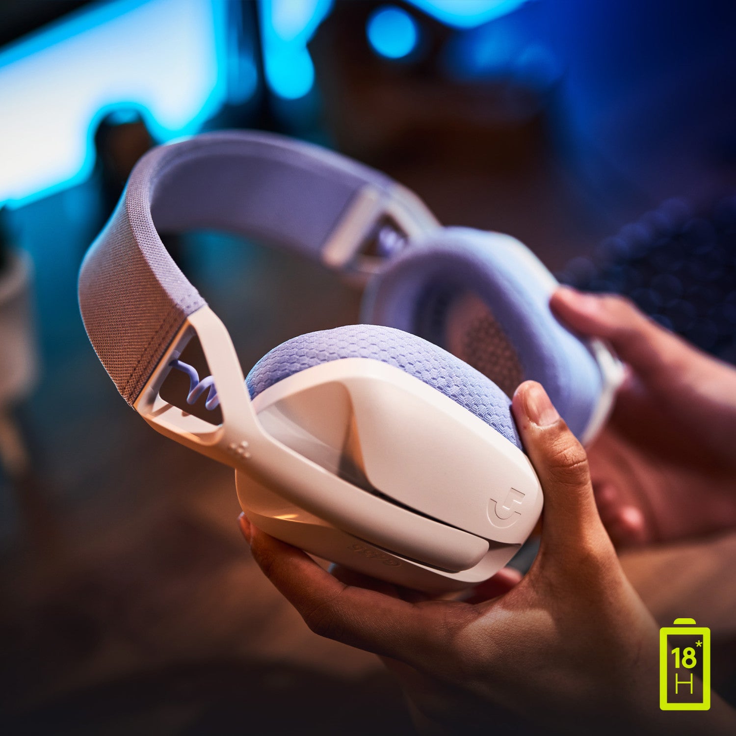 Logitech G Logitech G435 LIGHTSPEED Cuffie Gaming Wireless Bluetooth per PC PS4 PS5 Smartphone Bianco